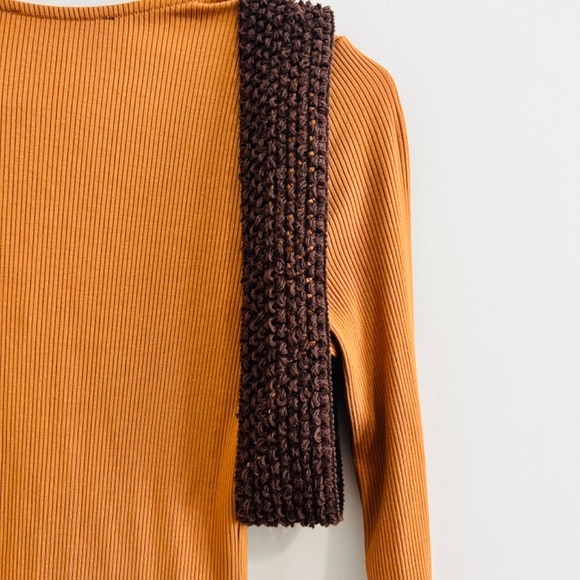 Go Beyond Basic Rust Brown Ribbed Snap Front Bodycon Mini Dress - Picture 7 of 8